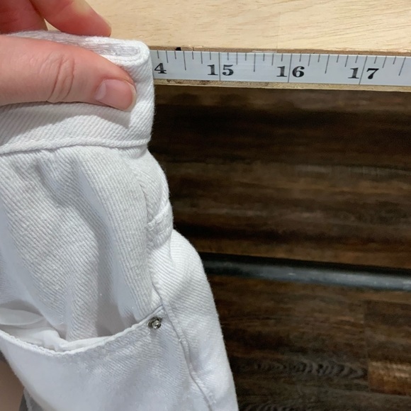 Revolve Superdown Lucy Crop Flare White Jeans B7 - Picture 11 of 13